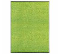 vidaXL Felpudo lavable verde 90x120 cm