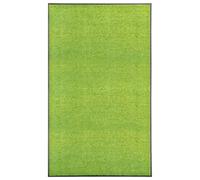 vidaXL Felpudo lavable verde 90x150 cm