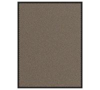 vidaXL Felpudo marrón 90x120 cm – de bienvenida lavable para interior y exterior