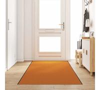 vidaXL Felpudo Naranja y Negro 120 x 400 cm 100% Poliamida
