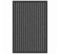 vidaXL Felpudo Negro 40 x 60 cm Polipropileno, Felpudo de Entrada para Sala, Elegante tapete Oscuro, Moderno, decoración para el Piso, Corredor Sencillo