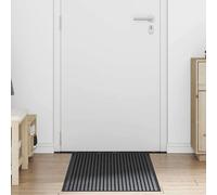 vidaXL Felpudo Negro 60 x 180 cm Polipropileno