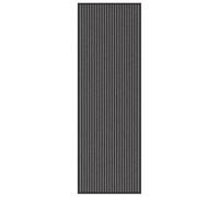 vidaXL Felpudo Negro 60 x 180 cm Polipropileno, Doormat Elegante para la Entrada, tapete Oscuro, Moderno, decoración de Sala, Corredor de Pasillo
