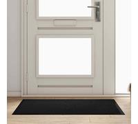 vidaXL Felpudo Negro 60 x 40 x 1.2 cm Tela de peluche
