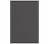 vidaXL Felpudo Negro 60 x 90 cm Polipropileno, Doormat Elegante para la Entrada, tapete Oscuro, Moderno, decoración de Sala, Corredor de Pasillo
