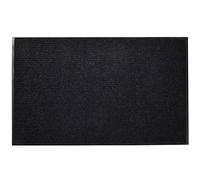 vidaXL Alfombra de entrada felpudo antideslizante negra 90x150 cm PVC