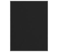 vidaXL Felpudo negro 90x120 cm