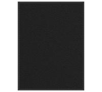 vidaXL Felpudo de bienvenida Negro 90x120 cm - Lavable para interior y exterior