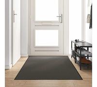 vidaXL Felpudo Otro Antracita y Negro 120 x 250 cm Poliamida y PVC