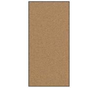 vidaXL Felpudo 120 x 250 cm Crema y Negro - Poliamida/PVC, Antideslizante, Absorbe humedad