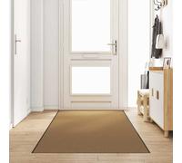 vidaXL Felpudo Otro Crema y Negro 120 x 350 cm Poliamida y PVC