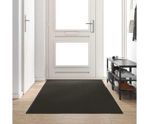 vidaXL Felpudo Otro Negro 120 x 300 cm Poliamida y PVC