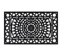 vidaXL Felpudo rectangular de goma 45x75 cm