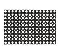 vidaXL Felpudo Rectangular de Goma 60x80 cm