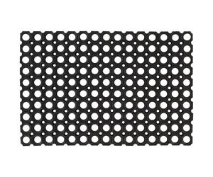 vidaXL Felpudo rectangular de goma 60x80 cm