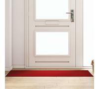 vidaXL Felpudo Rojo y Negro 60 x 180 cm 100% Poliamida