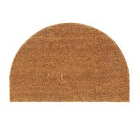 vidaXL Felpudo semicircular de fibra de coco natural 40x60 cm