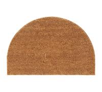 vidaXL Felpudo semicircular de fibra de coco natural 40x60 cm