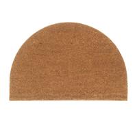 vidaXL Felpudo semicircular de fibra de coco natural 60x90 cm