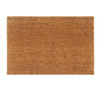vidaXL Felpudo semicircular de fibra de coco natural 60x90 cm
