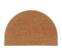 vidaXL Felpudo semicircular de Fibra de Coco Natural 60x90 cm