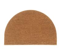 vidaXL Felpudo semicircular de fibra de coco natural 60x90 cm