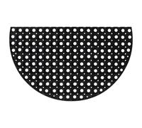 vidaXL Felpudo semicircular de goma 45x75 cm