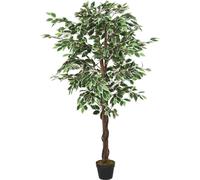 vidaXL, Ficus artificial, 1260 hojas, 200 cm, color verde