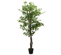 vidaXL Ficus artificial con 378 hojas verde 80 cm