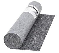 vidaXL Manta fieltro protector de suelos antideslizante 50 m 280 g/m² gris