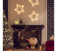 vidaXL Figura de estrella de Navidad con 48 LEDs blanco cálido 56 cm
