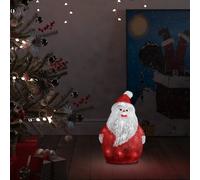 vidaXL Figura de Papá Noel de acrílico navideño LED 28 cm