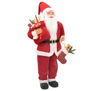 vidaXL Figura de Papá Noel Rojo 110 cm Poliéster