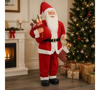vidaXL Figura de Papá Noel Rojo 180 cm Poliéster