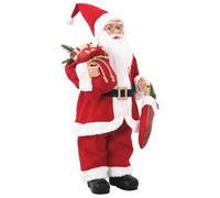 vidaXL Figura de Papá Noel Rojo 30 cm Poliéster
