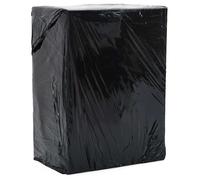 vidaXL Film estirable 2 unidades negro 17 μm 50 cm x 150 m