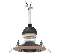 vidaXL Foco 12 uds. Cobre 9 x 9 x 2.5 cm Metal | Diseñadas para usar poca energía, Luces empotradas modernas para darle estilo a tu espacio,
