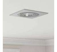 vidaXL Foco 6 uds. Plateado 9 x 9 x 2 cm Aluminio