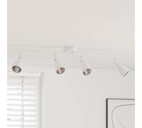 vidaXL Foco de techo con focos 70 x 12,5 x 10,5 cm Metal