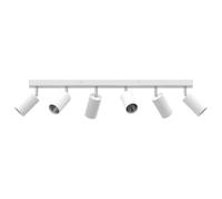 vidaXL Foco de Techo con focos 73 x 6 x 16 cm Metal, Luz de Techo Moderna, Foco Giratorio Ajustable, Iluminación para Sala, Oficina y Dormitorio