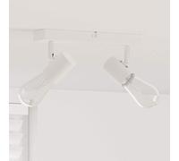 vidaXL Foco de techo con focos Blanco 26 x 6,5 x 11,5 cm Metal