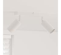 vidaXL Foco de techo con focos Blanco 26 x 6 x 16 cm Metal