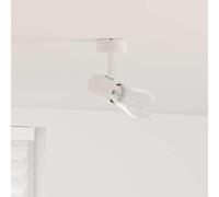 vidaXL Foco de techo con focos Blanco 6,5 x 6 x 11,5 cm Metal