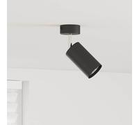 vidaXL Foco de techo con focos Negro 6 x 6 x 16 cm Metal