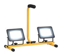 vidaXL Foco LED con Asa 2x30 W Cálido Lámpara Jardín Reflector Patio Color Blanco cálido, Blanco frío, y mas