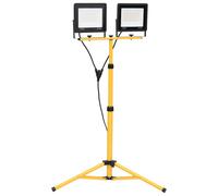 vidaXL Foco LED con trípode 2x100 W en color Blanco cálido/Blanco frío | diseño vintage industrial ideal para cocina salón comedor