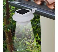 vidaXL Foco solar blanco para vallas de jardín, 6 unidades