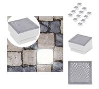 vidaXL Focos empotrables LED para exteriores, juego de 12 unidades, 100x100x68 mm - Iluminación exterior