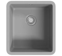 vidaXL Fregadero de cocina de granito con un seno gris