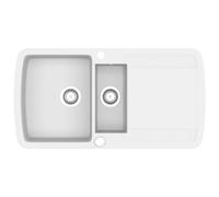 vidaXL Fregadero de Cocina 2 Seno Granito Lavadero Fregadero Lavabo Lavaplatos Color Gris, Negro, Blanco y mas